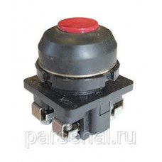 ВК30-10-01110-54 У2, красный, 1р, цилиндр, IP54, 10А, 660В, выключатель кнопочный (ЭТ)