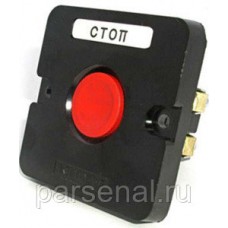 ПКЕ 112-1 У3, 10А, 660В, 1 элемент, красный цилиндр, в нишу, IP40, пост управления  (ЭТ)
